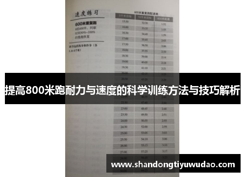 提高800米跑耐力与速度的科学训练方法与技巧解析