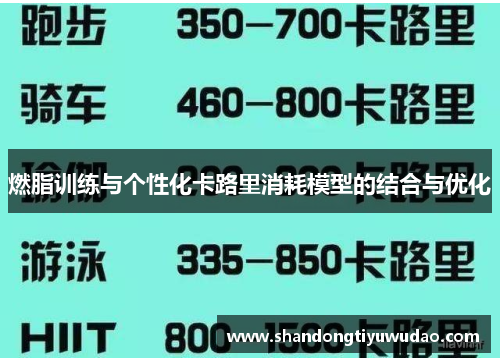 燃脂训练与个性化卡路里消耗模型的结合与优化